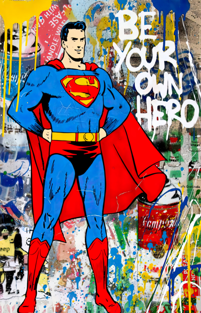 Superman Glass Wall Art