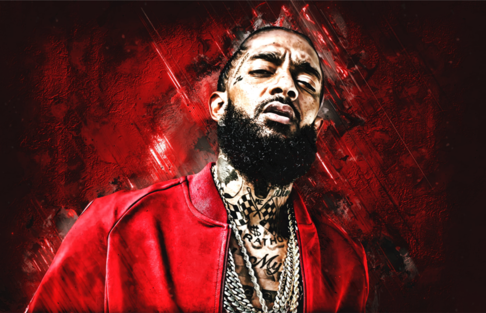 Nipsey Hussle Glass Wall Art