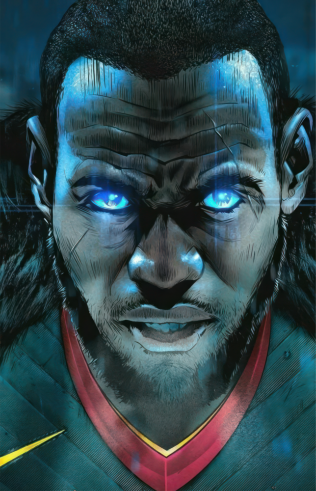 Lebron James Glass Wall Art