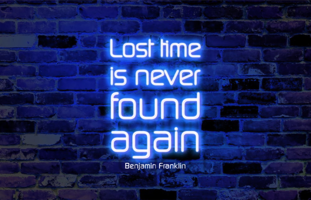 Arte della parete di vetro Parole di Benjamin Franklin