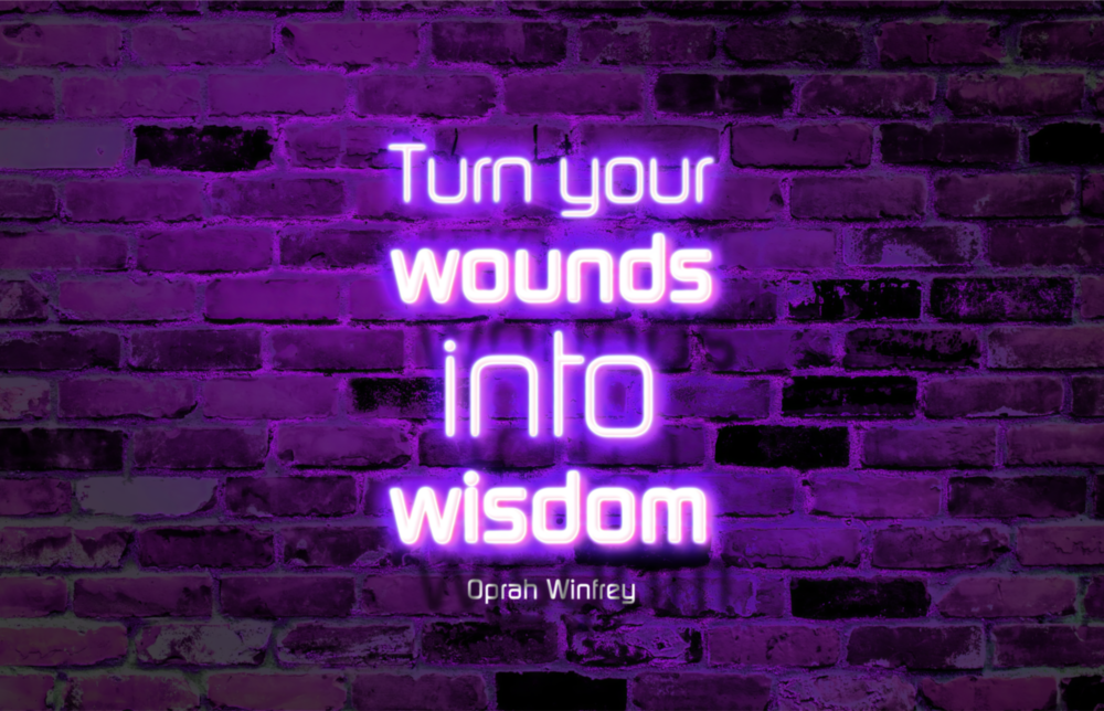 Arte della parete di vetro Parole di Oprah