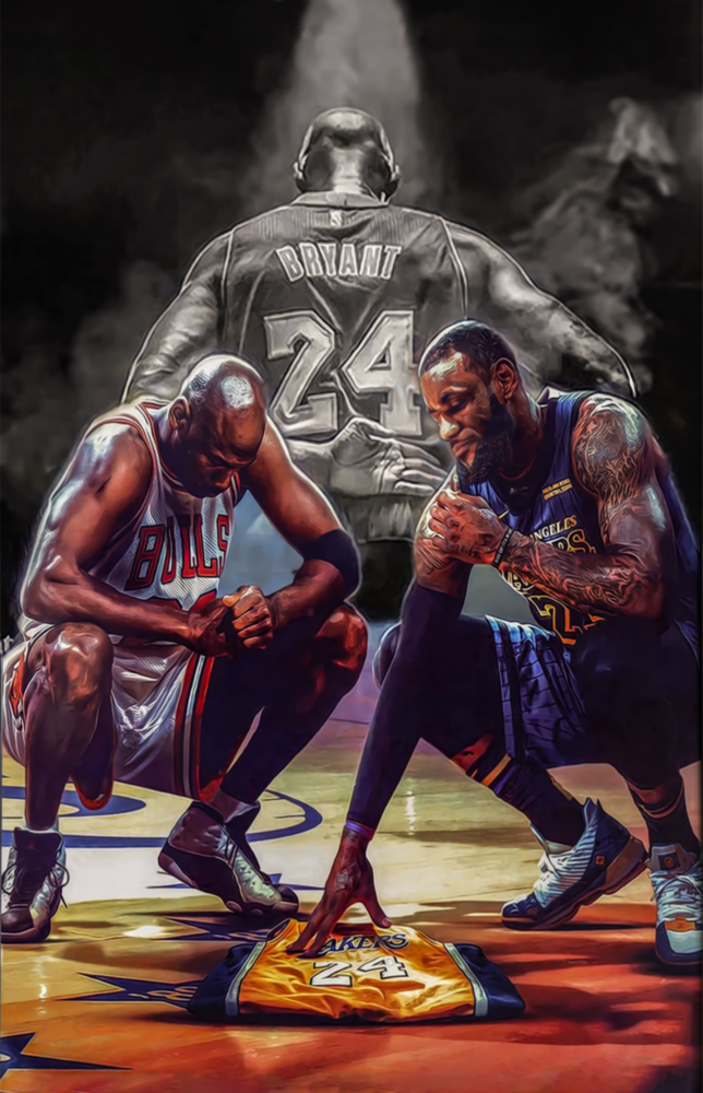 Respect for Kobe Bryant Glass Wall Art