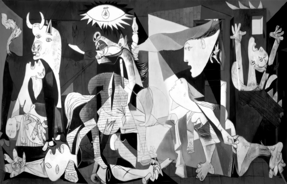 Arte della parete di vetro Guernica