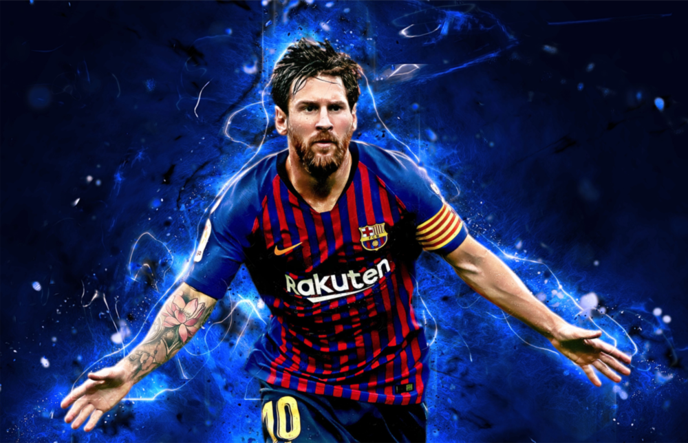 Arte della parete di vetro Messi