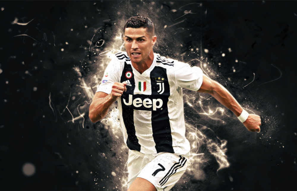 Christiano Ronaldo Glass Wall Art