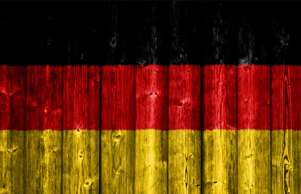 Arte de pared de vidrio de Bandiera tedesca