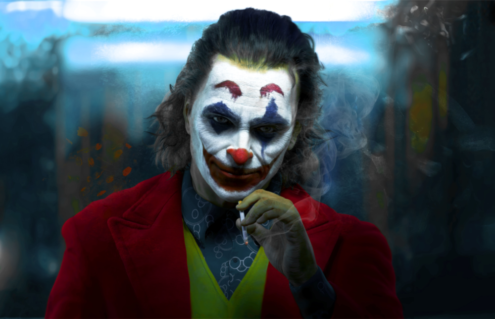 Arte della parete di vetro Burlone