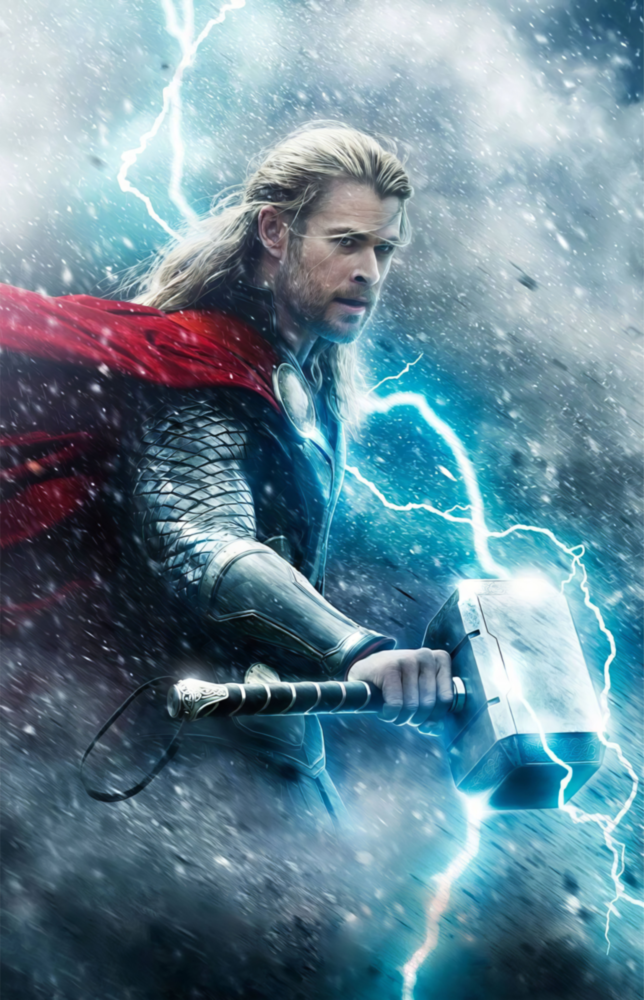 Arte della parete di vetro Thor