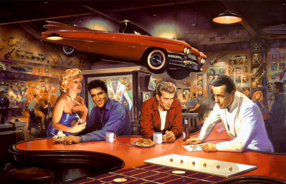 Arte della parete di vetro Marilyn Elvis Humphrey