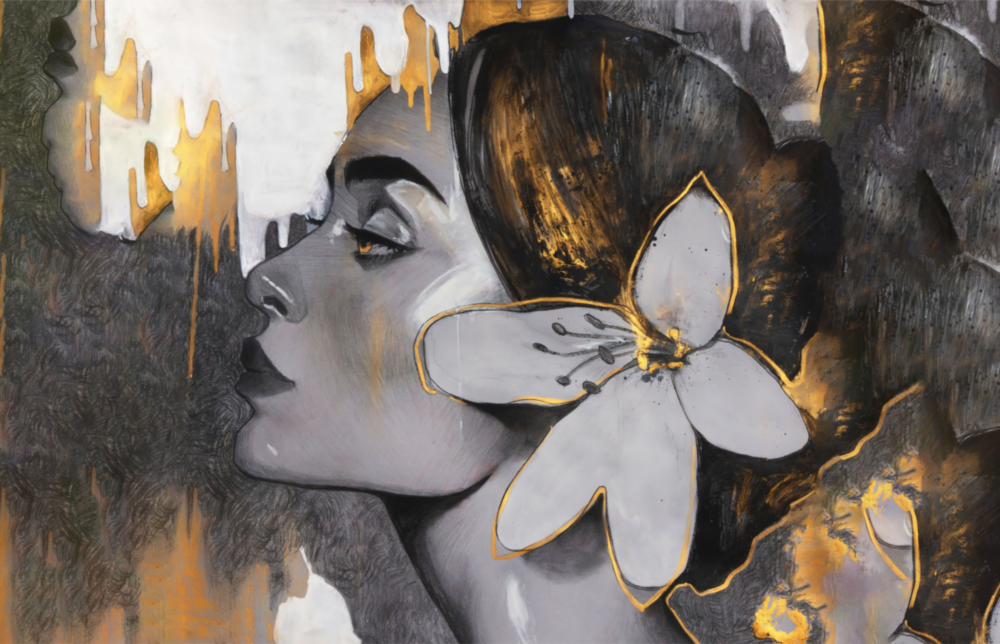 Arte de pared de vidrio de Bellezza gipsy