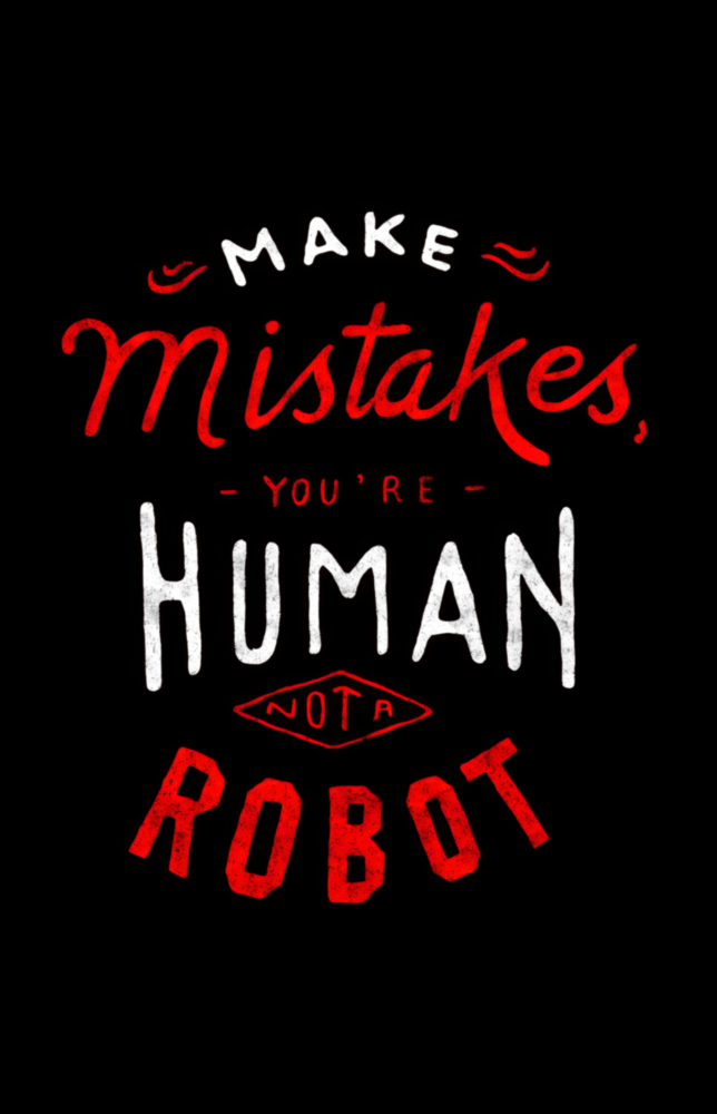 Fehler Machen Glasbild