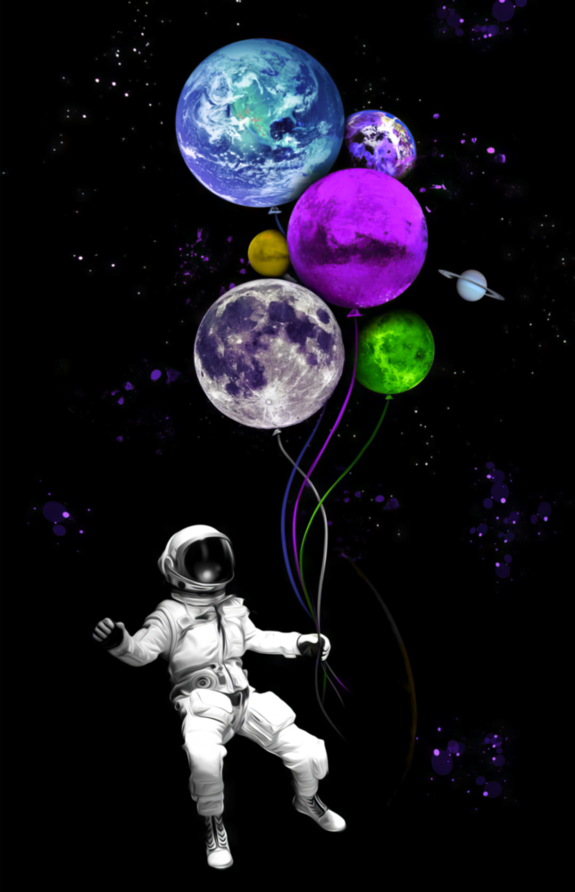 Arte della parete di vetro Balonets