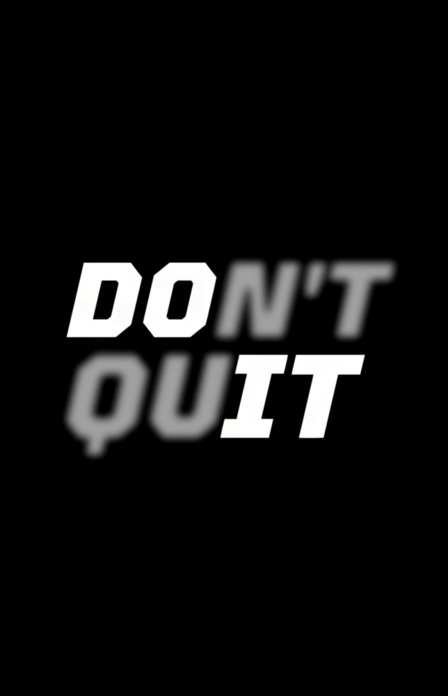 Arte della parete di vetro Non smettere