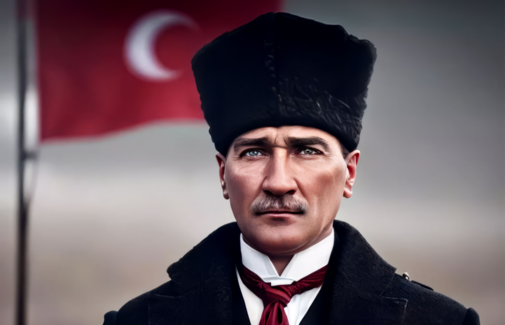 Ataturk  Glass Wall Art