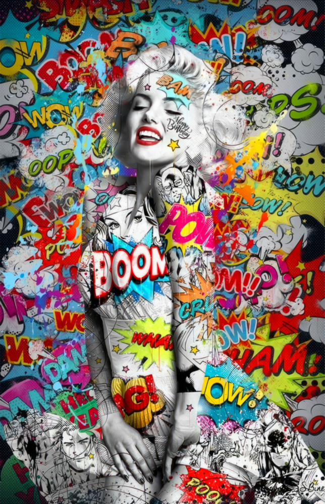 Graffiti Glass Wall Art