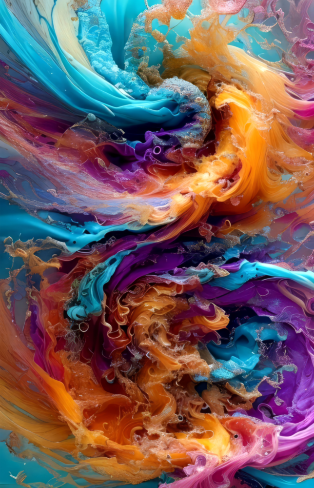 Color Dance Glass Wall Art