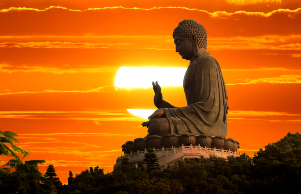 Buddha of Ibiraçu Glass Wall Art