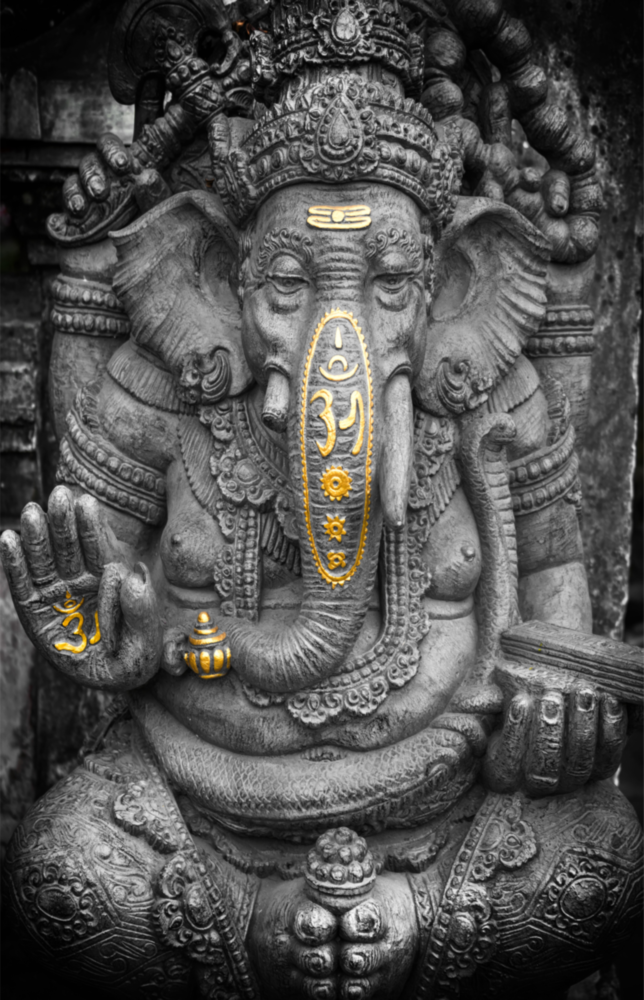 Ganesha Glass Wall Art