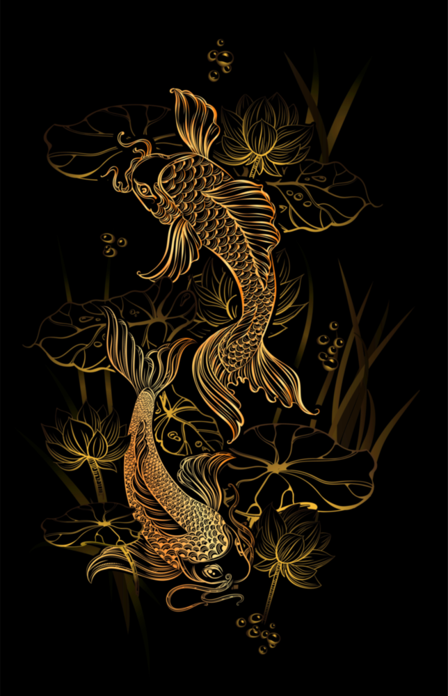 Ying Yang Glass Wall Art