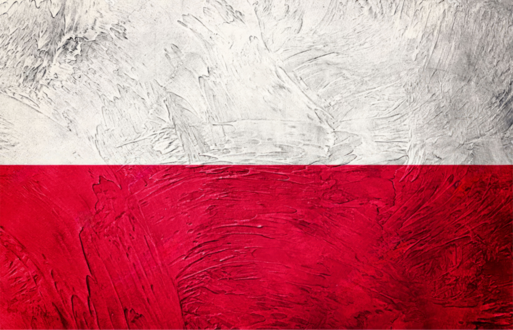 Flag of Poland Glass Wall Art