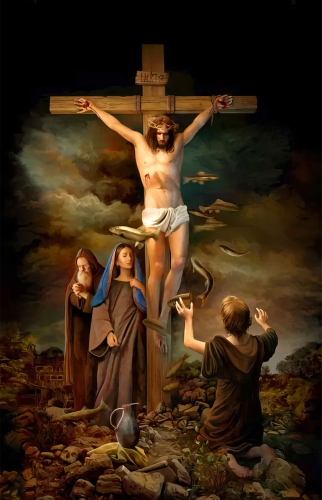 Jesus Glass Wall Art