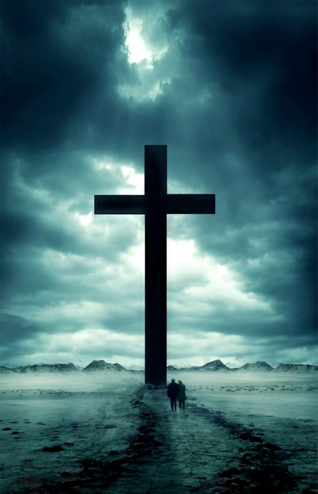 Cross Glass Wall Art