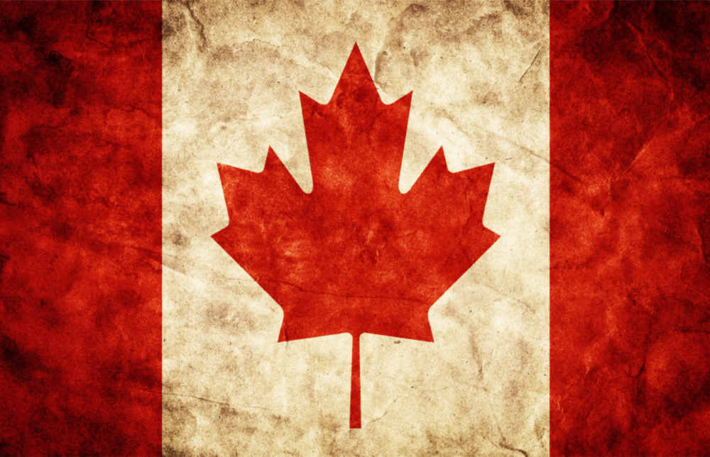 Flag of Canada Flag Glass Wall Art