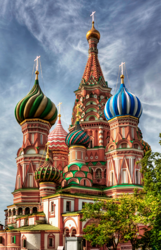 Saint Basil's Cathedral Glass Wall Art