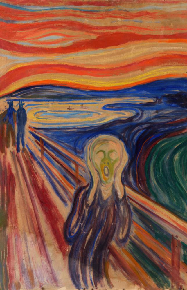 Scream" Glass Wall Art