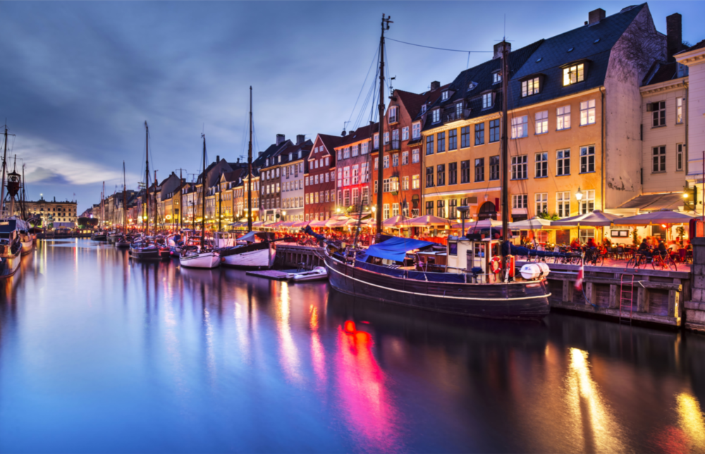Nyhavn Glass Wall Art