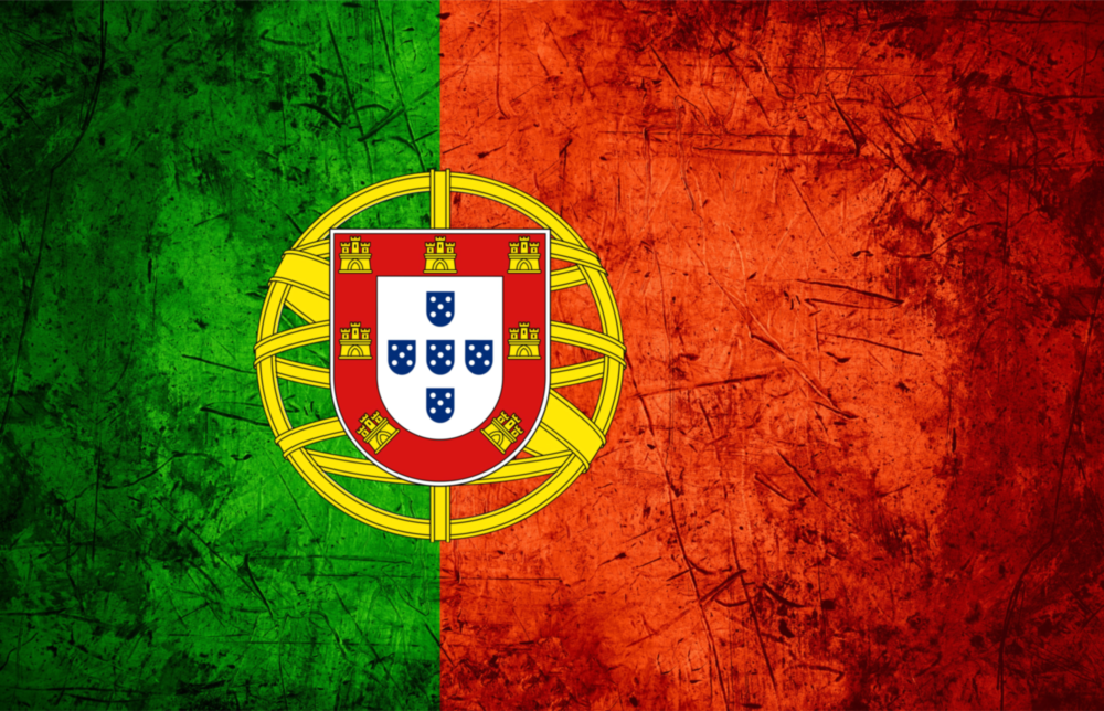 Flag of Portugal Glass Wall Art