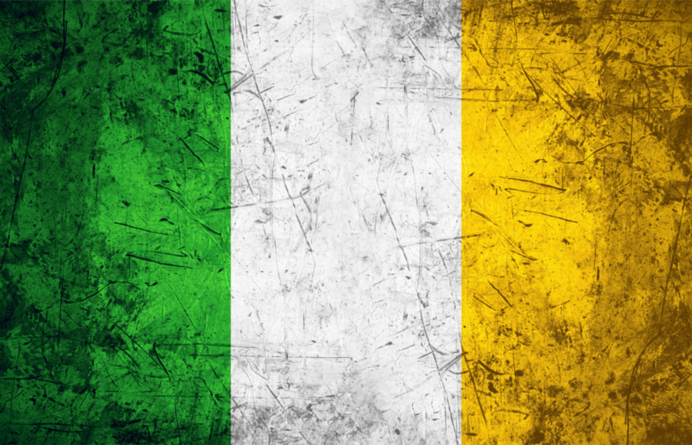 Flag of Ireland Glass Wall Art