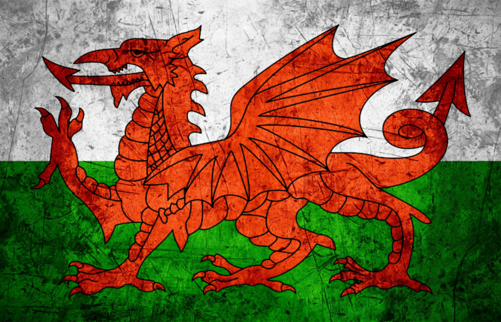 Flag of Wales Glass Wall Art