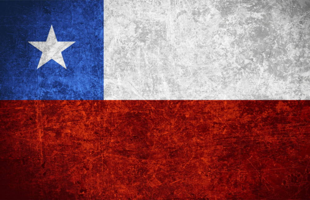 Flag of Chile Glass Wall Art