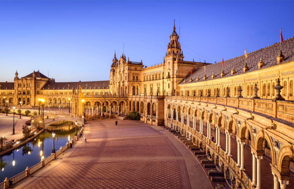 Sevilla  Glass Wall Art