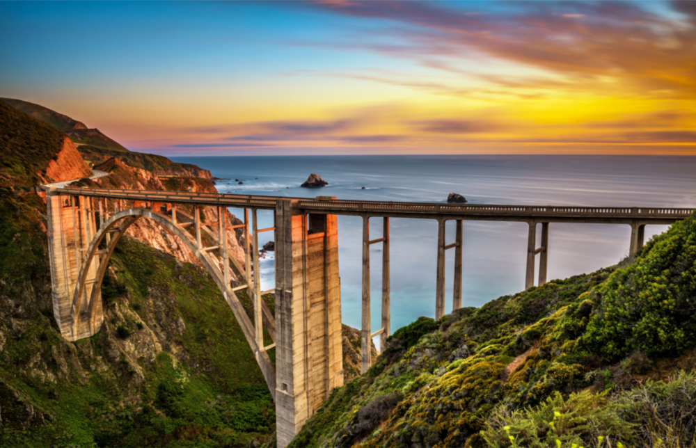 Bixby Creek Bridge Glass Wall Art