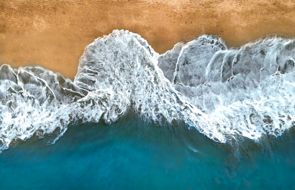 Waves Glass Wall Art