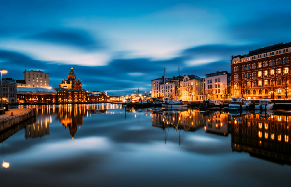 Helsinki Finland Glass Wall Art