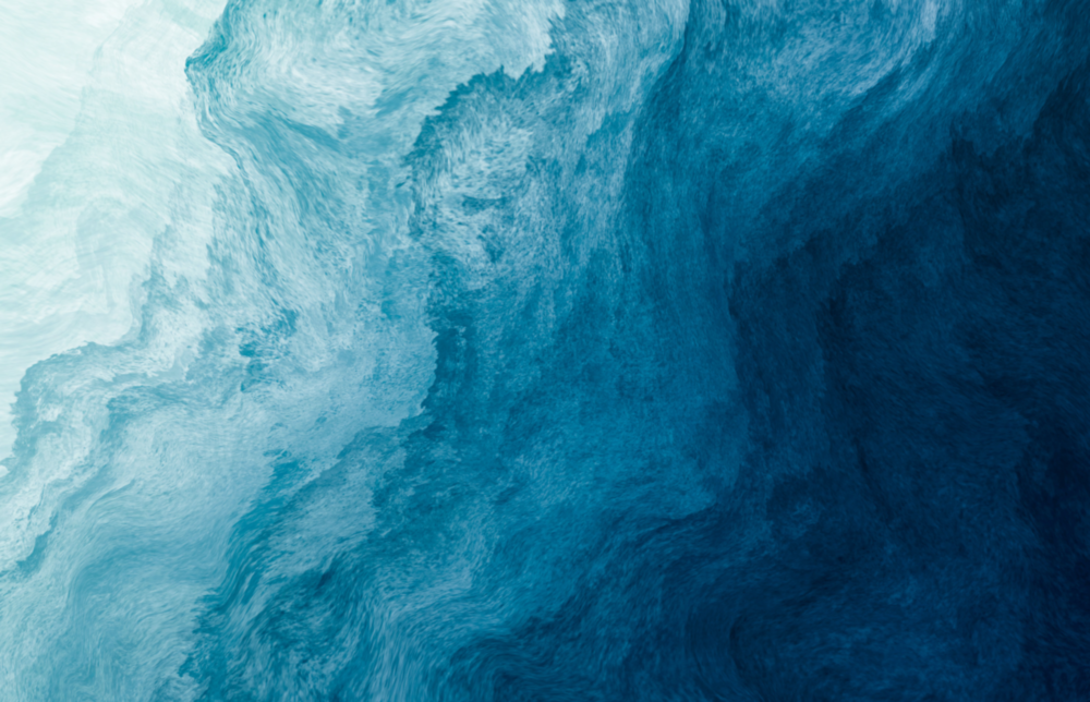 Shades Of Blue Glass Wall Art