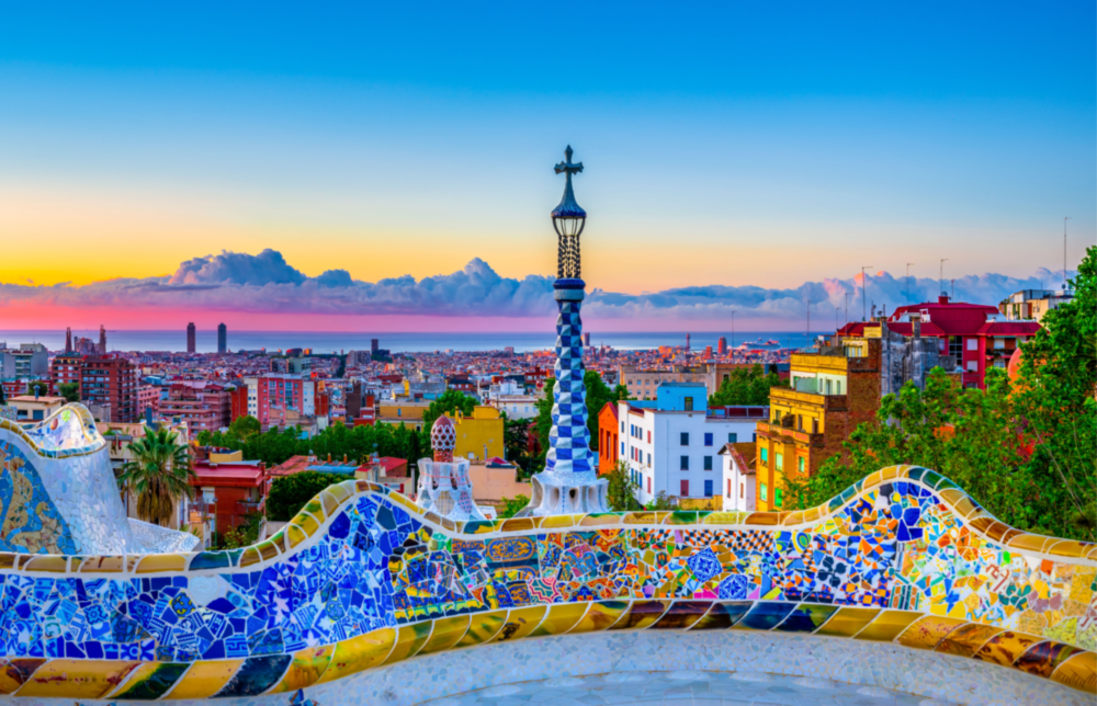 Barcelona Glass Wall Art