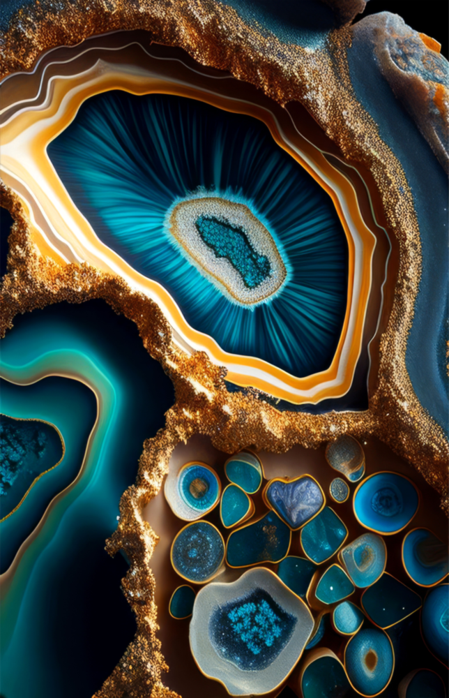 Abstract Art Glass Wall Art