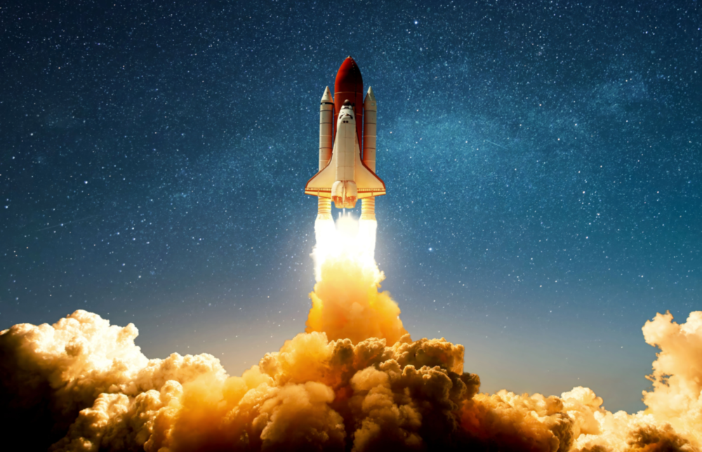 Journey To Space Glass Wall Art