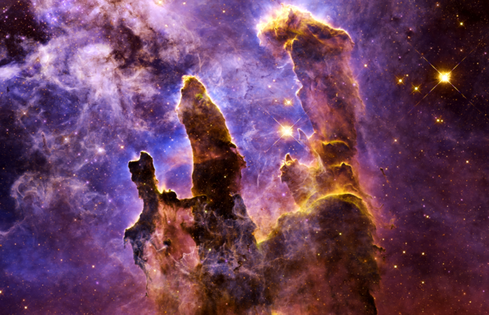 Space Lilac Glass Wall Art