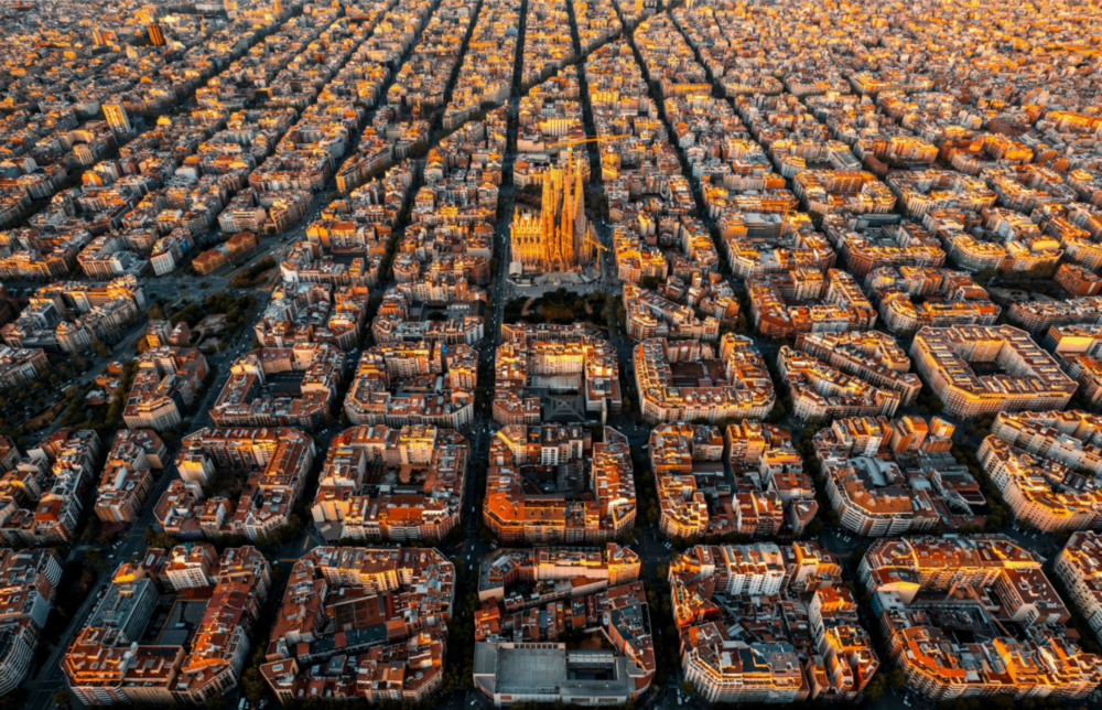 Barcelona Glass Wall Art