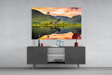 Eilean Donan Castle Reflection Glass Wall Art