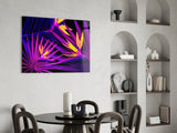 Vibrant Tropical Leaves Glass Wall Art