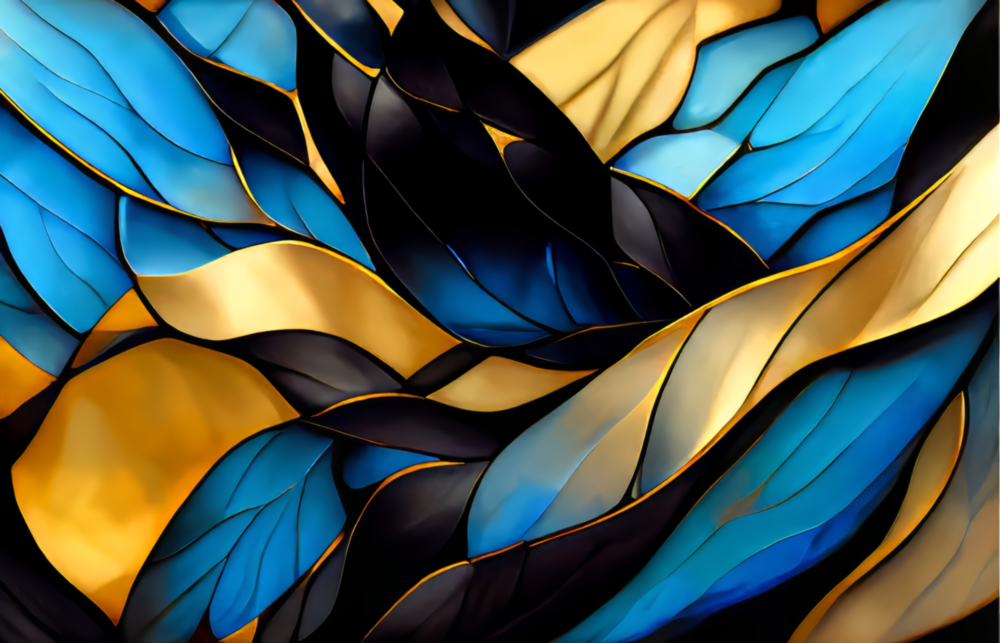Abstract Art Glass Wall Art
