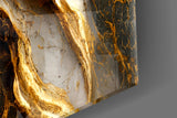 Golden Marble Glass Wall Art.