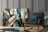 Elegant Banana Leaf Glass Wall Art