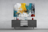 Elevate Your Space with Bold Abstract Glass Wall Art
